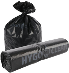 HYGOCLEAN Sac poubelle Light, 120 litres, en LDPE, jaune