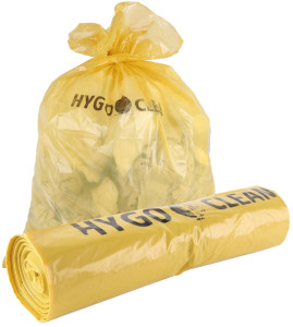 HYGOCLEAN Sac poubelle Light, 240 litres, en LDPE, bleu
