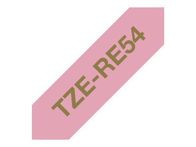 Brother : 24MM GOLD / PINK RIBBON tape