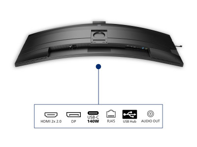 Philips : 49B2U6900CH 48.8IN CURV VA 5K 450CD/2HDMI/DP/4USB/2USB-C/HAS