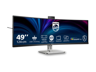 Philips : 49B2U6900CH 48.8IN CURV VA 5K 450CD/2HDMI/DP/4USB/2USB-C/HAS