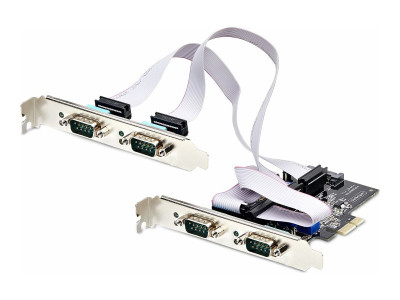 Startech : CARTE SERIE PCIE A 4 PORTS CA RTE 4 PORTS RS232/RS422/RS485