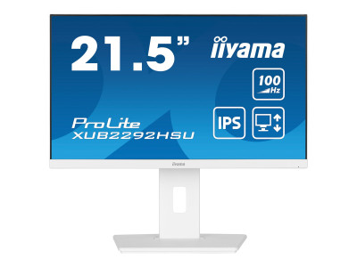 Iiyama : XUB2292HSU-W6 21.5IN IPS FHD 250CD/HDMI/DP/4USB/HAS avec HITE