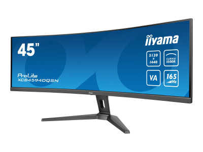 Iiyama : XCB4594DQSN-B1 44.5IN CV VA 5K 450CD/2HDMI/DP/3USB/USB-C/HAS