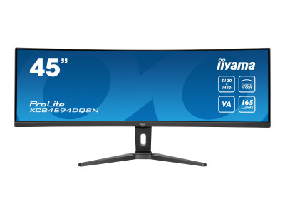 Iiyama : XCB4594DQSN-B1 44.5IN CV VA 5K 450CD/2HDMI/DP/3USB/USB-C/HAS