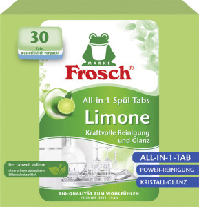 Frosch Tablettes lave-vaisselle All-in-1 Limone, 30 pièces