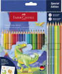 FABER-CASTELL Crayon de couleur Colour GRIP Dino, 10+3 FABER-CASTELL Crayon de couleur Colour GRIP Dino, 10+3