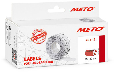 METO Vordruck-Etiketten für Preisauszeichner, 26 x 12 mm