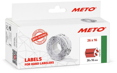METO Vordruck-Etiketten für Preisauszeichner, 26 x 12 mm