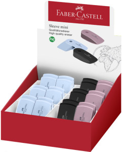 FABER-CASTELL Gomme en plastique SLEEVE MINI, assorti