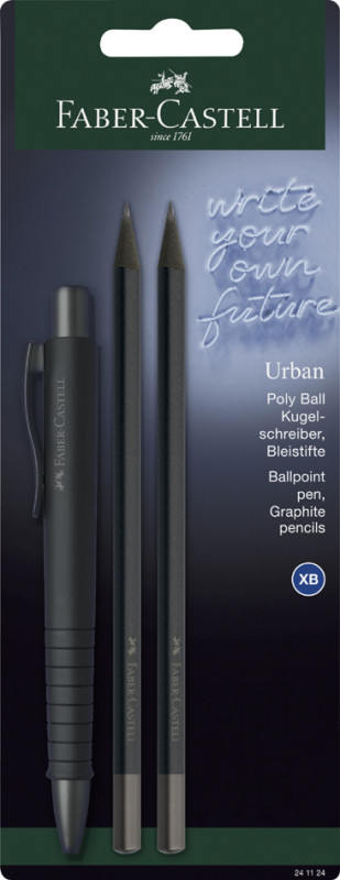 FABER-CASTELL Set d'écriture POLY BALL URBAN, bleu ciel