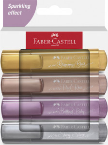 FABER-CASTELL Surligneur TEXTLINER 46 METALLIC, étui de 6