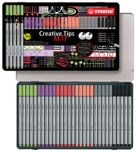 STABILO Creative Tips ARTY PASTELL, 30er Metalletui