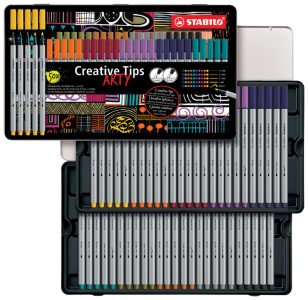 STABILO Creative Tips ARTY PASTELL, 30er Metalletui