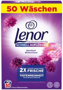 Lenor Waschpulver Amethyst Blütentraum, 3,0 kg - 50 WL