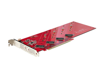 Startech : QUAD M.2 PCIE SSD ADAPTER card avec BIFURCATION PCIE 4.0
