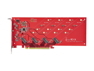 Startech : QUAD M.2 PCIE SSD ADAPTER card avec BIFURCATION PCIE 4.0