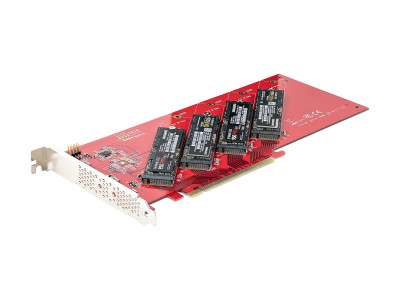 Startech : QUAD M.2 PCIE SSD ADAPTER card avec BIFURCATION PCIE 4.0