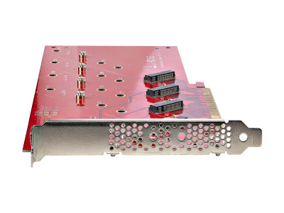 Startech : QUAD M.2 PCIE SSD ADAPTER card avec BIFURCATION PCIE 4.0