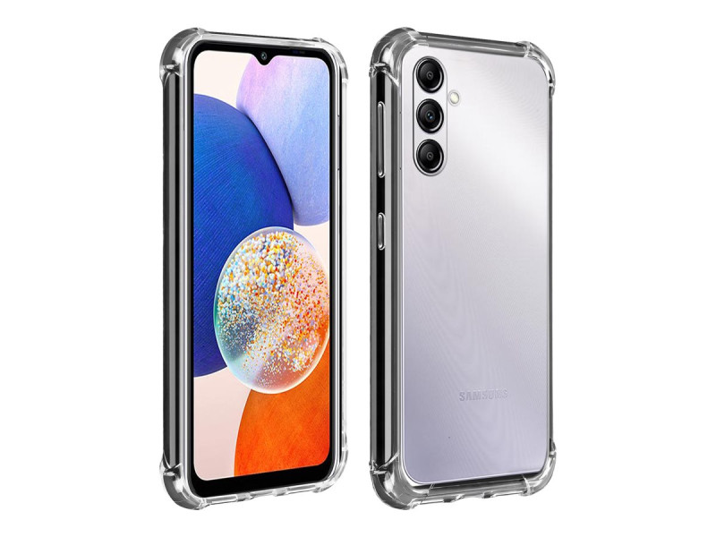 Akashi : GALAXY A14 TRANSPARENT SHOCK ABSORBER CASE avec ULTRA REINpour