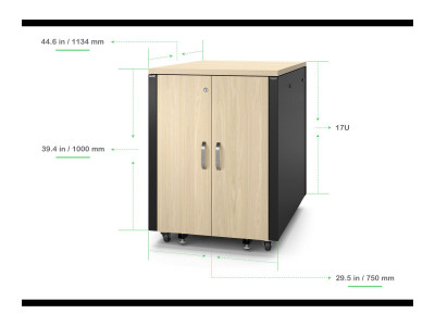 APC : APC NETSHELTER SOUNDPROOF SERVER RACK 17U 230V 1000H X 750