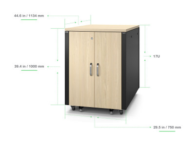 APC : APC NETSHELTER SOUNDPROOF SERVER RACK 17U 230V 1000H X 750