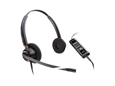 Poly : ENCOREPRO 525 USB-M TEAMS CERT BINAURAL USB CALL CENTER HEADSET