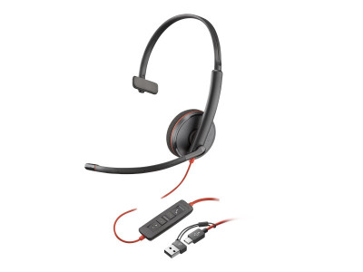 Poly : POLY BW 3210 MONO USB-C HS +USB-C/A
