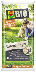 COMPO BIO Rasendünger, 3 kg für 75 qm