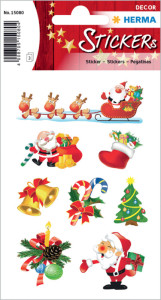 HERMA Weihnachts-Sticker DECOR Weihnachtsmann