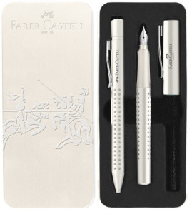 FABER-CASTELL Schreibgeräte-Set GRIP 2010 Harmony, hellblau