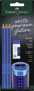 Coffret d'écriture FABER-CASTELL Roll-On, bleu