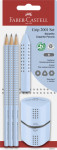 Coffret de crayons FABER-CASTELL GRIP 2001, bleu clair, blister