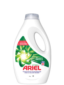 ARIEL Lessive liquide Universal+, 4 litres, 80 lavages