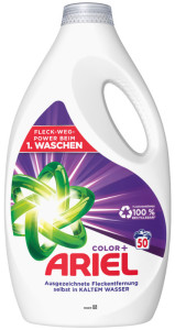 ARIEL Lessive liquide Color+, 2 litres, 40 lavages