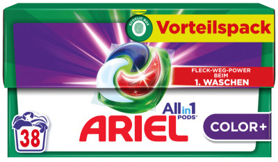 ARIEL Lessive en capsules All-in-1 Color+, 15 lavages