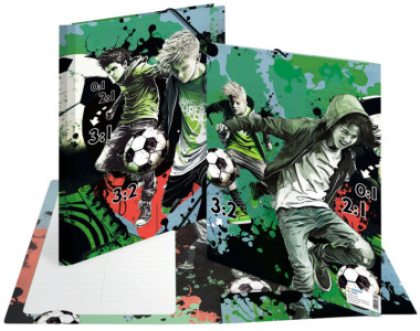 Chemise d'angle HERMA « Football de rue », carton, DIN A4