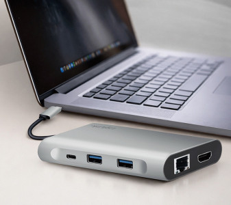 LogiLink Docking station USB 3.2 (gén.1), USB-C, 8 ports