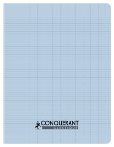 CONQUERANT CLASSIQUE Cahier 170 x 220 mm, Seyès, bleu pastel