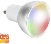 Ampoule LED connectée Wi-Fi LogiLink, compatible Tuya, GU10, blanche Ampoule LED connectée Wi-Fi LogiLink, compatible Tuya, GU10, blanche