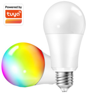 LogiLink Wi-Fi Smart LED-Lampe, Tuya kompatibel, E27, weiß