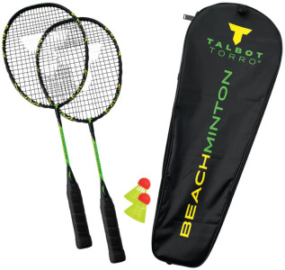 TALBOT torro Kit de beachminton, couleur: noir-vert fluo