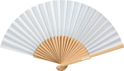 HEYDA Eventail en papier, largeur: 460 mm, blanc