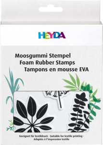 HEYDA Set tampons caoutchouc mousse 