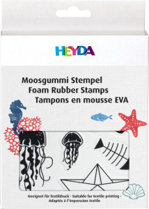 HEYDA Set tampons caoutchouc mousse 