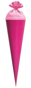 ROTH Bastelschultüte mit Verschluss, 700 mm, pink