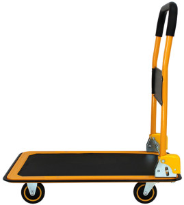 pavo Chariot à plate-forme, capacité: 150 kg, noir/orange
