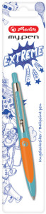 herlitz Stylo à bille rétractable my.pen, lilas/menthe