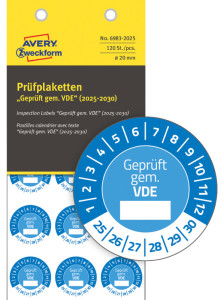 AVERY Zweckform Prüfplaketten 