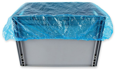 HYGOSTAR Housse de protection LDPE, 750 x 700 mm, bleu